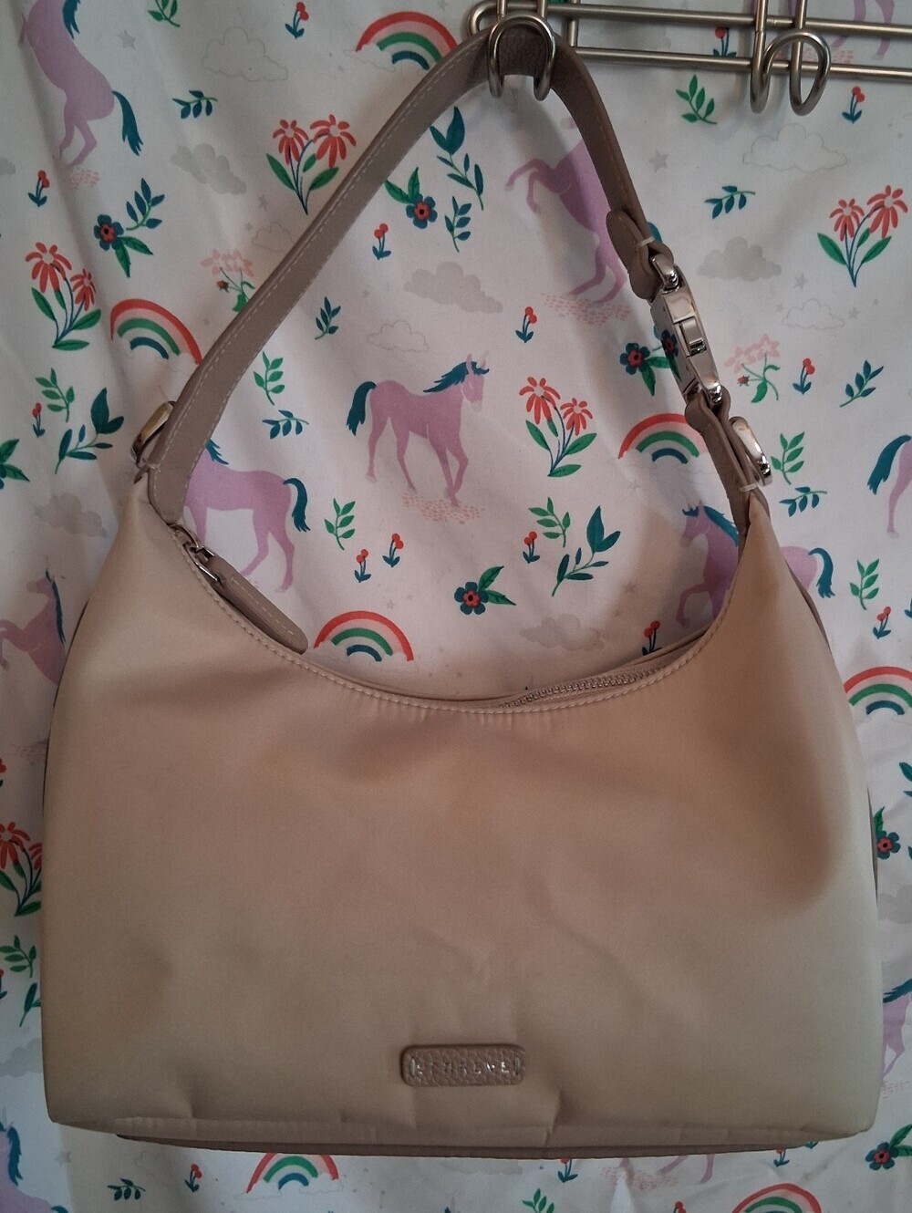 NWOT Discontinued Senreve Strati Sporta Beige Nylon Neutral Quiet Luxury Purse